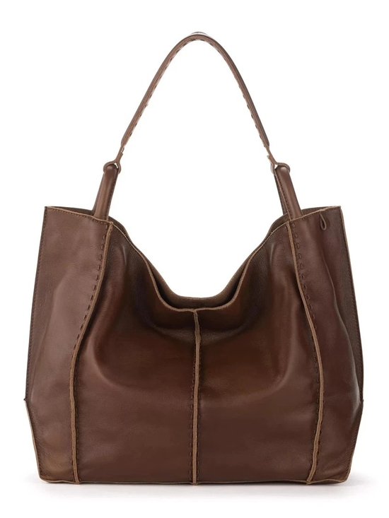 The Sak Handbags - The Sak Los Feliz Large Leather Tote Whiskey Leather